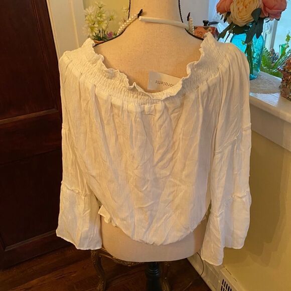 Loralette White Boho Off Shoulder Blouse - Picture 5 of 8